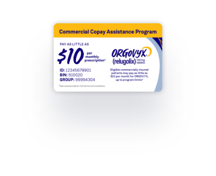 ORGOVYX Copay Assistance Program Card